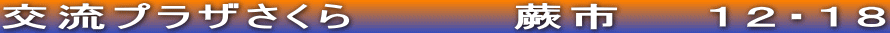 交流プラザさくら　　　　蕨市　　１２・１８